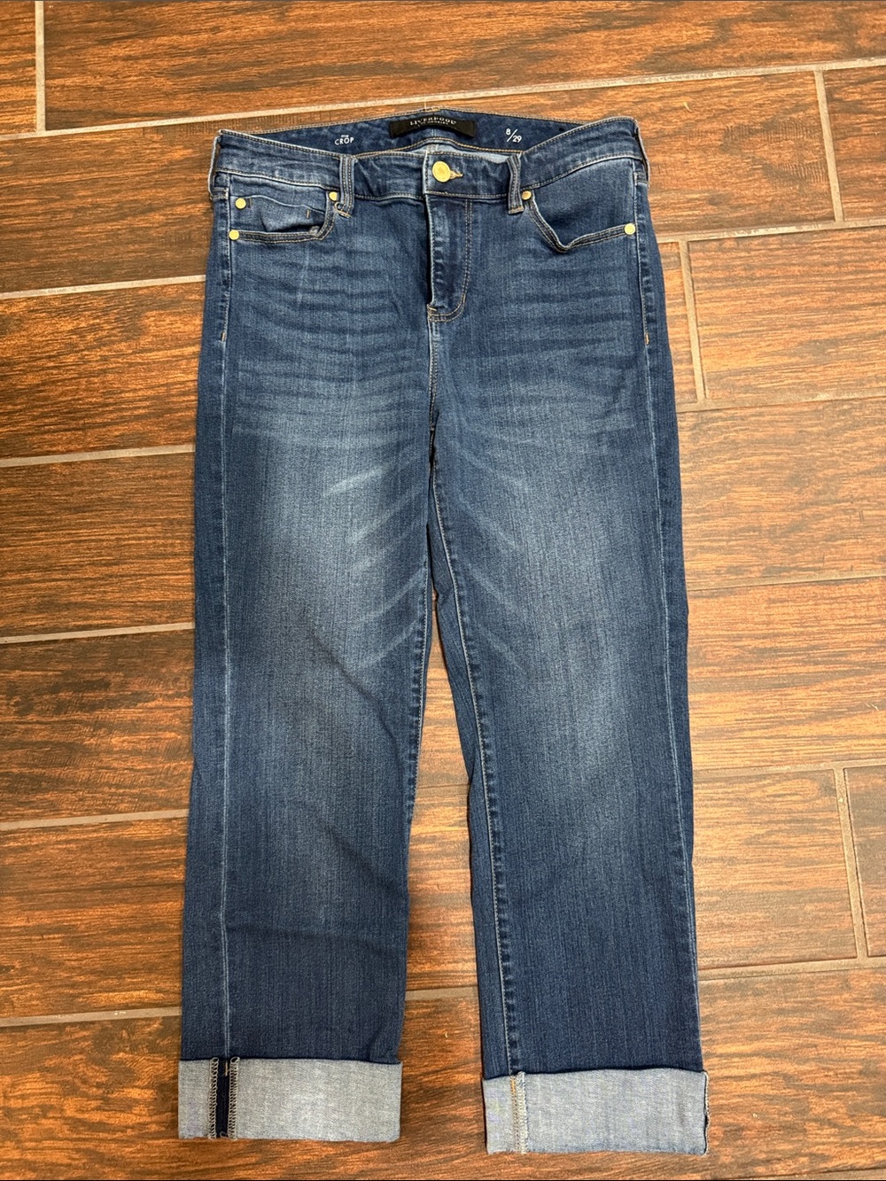 Liverpool Dark Blue Boyfriend Jeans